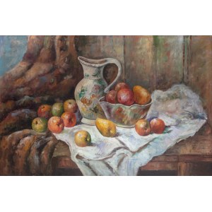 Leonard Pękalski (1896-1944), Martwa natura z jabłkami