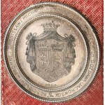 MSZAŁ RZYMSKI z herbami Gozdawa i Korybut, dar Bronisława i Michaliny z Wiśniowieckich Jackowskich dla kościoła w Promnej, 1905