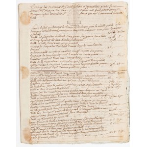 DOKUMENT SĄDOWY, Francja, Canage, 1792