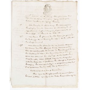 DOKUMENT SĄDOWY, Francja, 1793