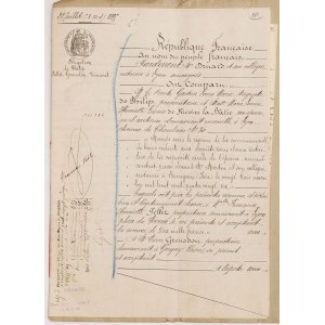 AKT NOTARIALNY, LYON, 22.07.1895