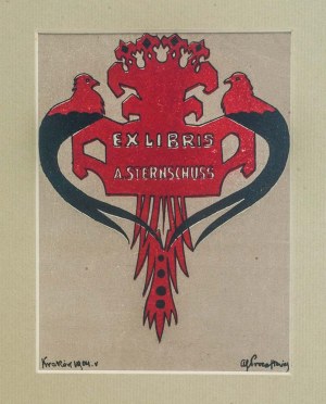 Antoni PROCAJŁOWICZ (1876 - 1949), Exlibris Adolfa STERNSCHUSSA (1873 - 1915)