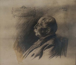 WRÓBLEWSKI Ignacy (1858 - 1953), Portret Feliksa Hr. Czapskiego, 1909 r.