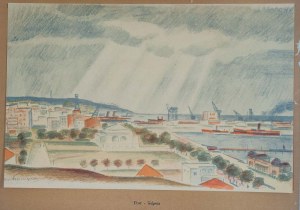 Zygmunt SZPINGIER (1901 - 1960), GDYNIA - Port, 1933 r.