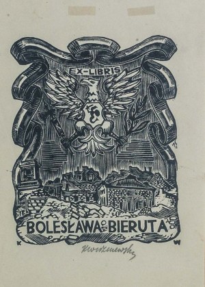 Kazimierz WISZNIEWSKI (1894 - 1961), Exlibris Bolesława Bieruta
