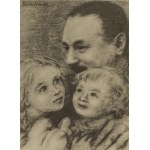 Irena KUCZBORSKA (1907 - 1971), Bolesław Bierut i dzieci, 1952