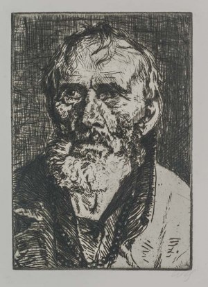 Włodzimierz KONIECZNY (1886 - 1916), Porrtet starca, 1909 r.