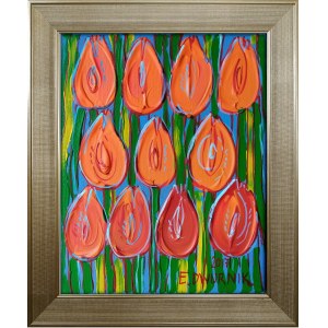 Edward Dwurnik, Pomarańczowe Tulipany