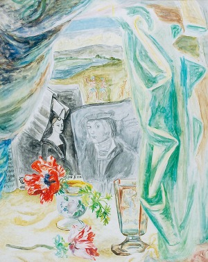 Maja BEREZOWSKA (1898-1978), Martwa natura z kielichem, ok. 1960