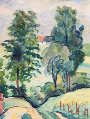 Jan HRYNKOWSKI (1891-1971), Pejzaż, 1937