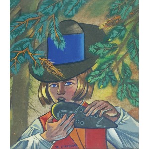 Zofia STRYJEŃSKA (1894-1976), Chłopiec grający na okarynie