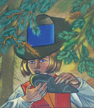 Zofia STRYJEŃSKA (1894-1976), Chłopiec grający na okarynie