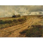 Eugen BRACHT (1842-1921), Pejzaż z polną drogą