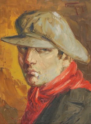 Grzegorz MENDOLY (1898-1966), Apasz z papierosem