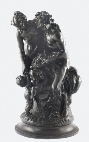 Claude Michel - CLODION (1738-1814) - według, Satyr z nimfą i puttem