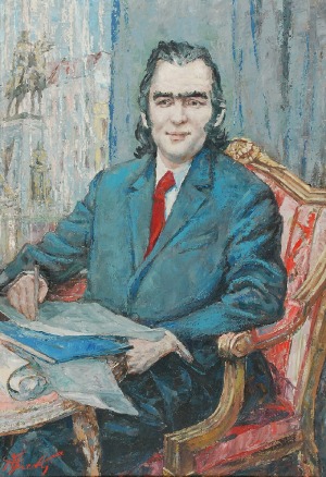 Alojzy SIWECKI (1912-1988), Portret Mariana Koniecznego, 1977