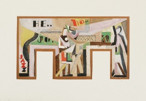 Tadeusz GRONOWSKI (1894-1990), Jazz - projekt malowidła ściennego, ok. 1960