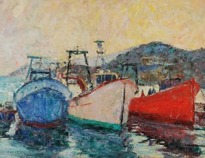 Franciszek KMITA (1926-2013), Peniscola Puerto [Okręty], 1982