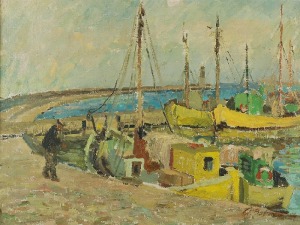 Alojzy BALCERZAK (ur. 1930), Port we Władysławowie, 1954