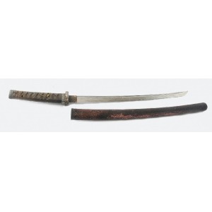 Miecz japoński - wakizashi, w pochwie