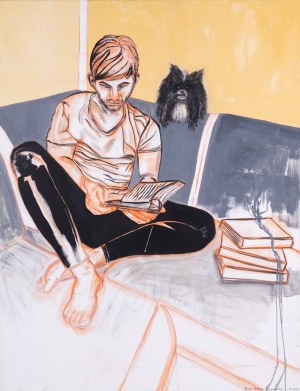 Nastazja Staniszewska, Czytający chłopak z pieskiem, 2020
