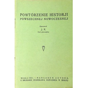 POWTÓRZENIE HISTORYJI POWSZECHNEJ NOWOCZESNEJ opracował J.K.