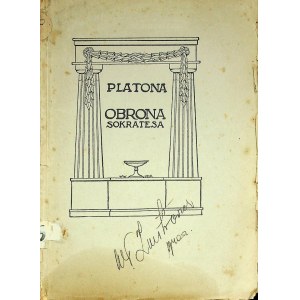 PLATONA - OBRONA SOKRATESA, Wyd.1929