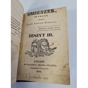 KAMIŃSKI Juljan Alexander - ŚMIESZEK Zeszyt III, Lwów 1834