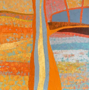 Paulina LESZCZYŃSKA ur. 1974, Orange meadows, 2022