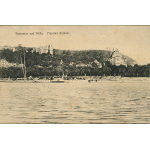 Kazimierz nad Wisłą - Przystań statków, ok. 1910