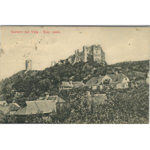 Kazimierz nad Wisłą - Ruiny zamku, 1909