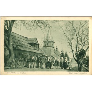 Bukowina - Górale przed kościołem, 1928