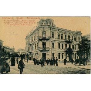 Stanisławów - ul. Kazimierzowska z Hotelem Imperial, 1910