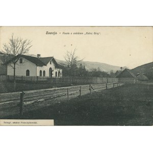 Zawoja - Poczta z widokiem Babiej Góry, ok. 1910