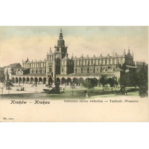 Kraków - Sukiennice, strona wschodnia, ok. 1900