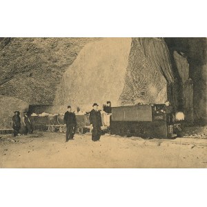 Wieliczka - Elektryczna akumulatorowa lokomotywka kopalniana, ok. 1915