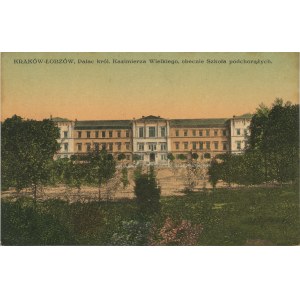 Kraków - Łobzów - Pałac król. Kazimierza Wielkiego, obecnie Szkoła podchorążych, ok. 1910