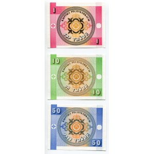 Kyrgyzstan Lot of 26 Notes 1993 - 1994