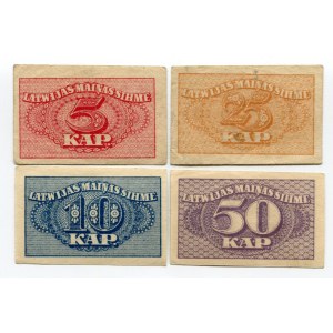 Latvia 5 - 10 - 25 - 50 Kopeks 1920 (ND)