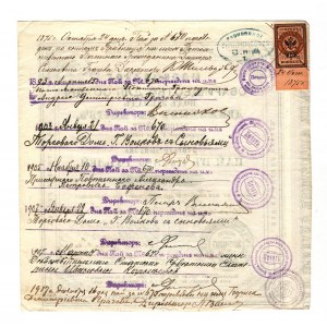 Russia - Central Moscow Partnership for a Mortgage Loan of Movable Property 1000 Roubles 1917