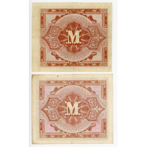 Germany - Third Reich 1/2 & 5 Mark 1944 Allied Occupation