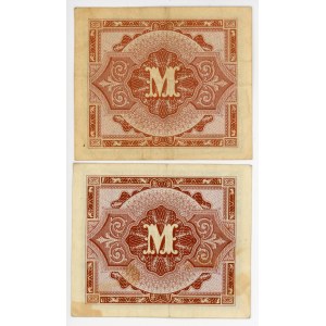 Germany - Third Reich 2 x 1 Mark 1944 Allied Occupation
