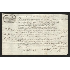 France Ship Custom Document 1830