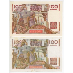 France 2 x 100 Francs 1950 - 1953