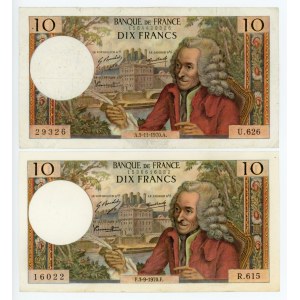 France 2 x 10 Francs 1970