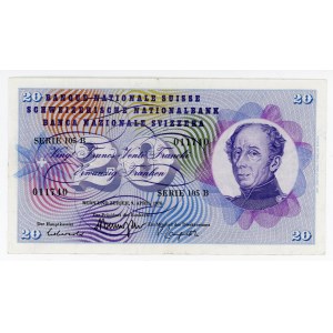 Switzerland 20 Francs 1976