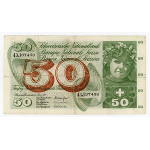 Switzerland 50 Francs 1973