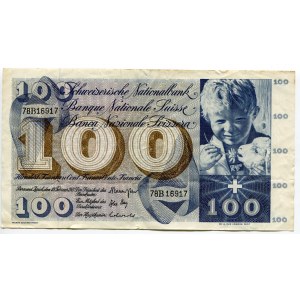 Switzerland 100 Francs 1971