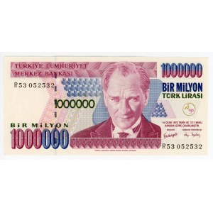 Turkey 1000000 Lira 2002