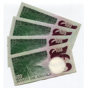 Angola 4 x 100 Escudos 1973